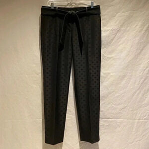 Ann Taylor Black Polka-dot Ankle Pant, size 6, NWT